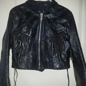 SteerBrand Womens Fringe Leather Vtg Sz 12…